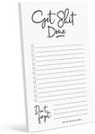 Bliss Collections To Do List Notepad, Get Stuff Done, Magnetic Weekly and Daily Planner for Organizing and Tracking Grocery Lists, Appointments, Reminders, Priorities and Notes, 4.5"x7.5" (50 Sheets)