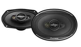 Pioneer A-Series Standard TS-A6961F, 4-Way Coaxial Car Audio Speakers, Full Range, Clear Sound Quality, Easy Installation and Enhanced Bass Response, Black 6” x 9” Oval Speakers