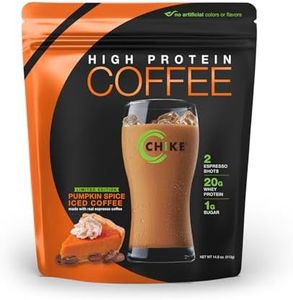 Chike Pumpkin Spice High Protein Iced Coffee, 20 G Protein, 2 Shots Espresso, 1 G Sugar, Keto Friendly and Gluten Free, 14 Servings (14.6 Ounce)