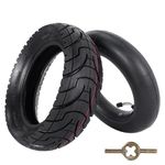 WATODAY 80/65-6 Tyre with Inner Tube, 10x3.0 Inflatable Tyre for Electric Scooter Pneumatic E-Bike 255x80 Tyres compatible with 36v 48v 400w 500w 800w Hub Motor Mijia M365 - City Road