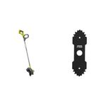 Ryobi RY18EGA-0 18V ONE+ Cordless 22cm Edger (Bare Tool), 18 V & RAC163 22cm Replacement Edger Blade (Single)