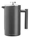 Bellemain French Press - Extra Filters Included - Coffee and Tea Maker - Stainless Steel- (Grey, 35 oz)