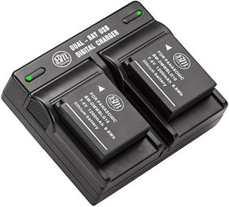 BM 2 Pack DMW-BLG10 Batteries and Dual Battery Charger for Panasonic Lumix DC-G100 DC-ZS80 DC-GX9 DC-LX100 II DC-ZS200 DC-ZS70 DMC-GX80 DMC-GX85 DMC-ZS60 DMC-ZS100 DMC-GF6 DMC-GX7K DMC-LX100K Cameras