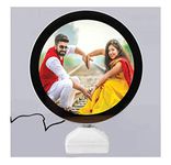 Snowbird Plastic Magic Mirror Photo Frame, White