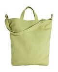 BAGGU Duck Bag Canvas Tote, Essential Everyday Tote, Spacious and Roomy, Pistachio, Standard