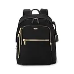 TUMI - Voyageur Halsey Backpack - Men's & Women's Backpack for Travel - Laptop Backpack for Everyday Use - Black & Gold