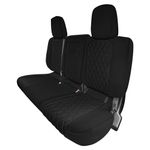 FH Group Custom Fit Seat Covers for 2022-2024 Nissan Frontier, Car Seat Covers Rear Row Set, Nissan Accessories, Black Ultraflex Neoprene Seat Covers, Waterproof Car Seat Covers for Pickup Truck