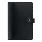 Filofax The Original Organizer, Personal Size, Black - Leather, Six Rings, Week-to-View Calendar Diary, Multilingual, 2024 (C022508-24)