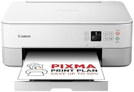 Canon PIXMA TS5351i Multifunktionsdrucker 3in1 Drucker/Kopierer/Scanner, WLAN, Randlosfotos, kabelloses Drucken/Scannen via Cloud + Smartphone, Duplex, 2. Einzug, PIXMA Print Plan kompatibel, weiß