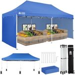 CROWN SHADES 10x20 Commercial Instant Pop Up Canopy, Blue