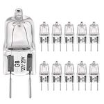 G8 Light Bulbs 20Watt 120Volt Halogen Light Bulb G8 Base Bi-Pin Shorter 1-3/8" (1.38") Length 20W T4 JCD Warm White Under