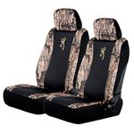 Browning Universal Front and Bench Seat Covers, Water Resistant for Car, Truck, and SUV