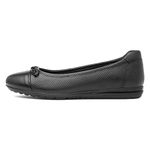 Hush Puppies Women's Jolene Ballet Flat, Black, 6 UK