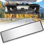 10.6inch Rear View Mirror, Wide Angle Rearview Mirror Panoramic Convex Interior Clip-on Car Rearview Mirror HD No Blind Spot Universal For Car Suv Trucks Vehicles