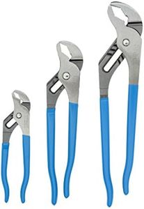 Channellock VJ-3 Tongue and Groove Plier Set,Dipped,3Pcs. Blue, 6.5", 9.5", 12"