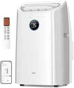 DREO Inverter Dual-Hose Portable Air Conditioners 740S, High Efficiency, 14000 BTU ASHRAE (10000 BTU DOE) 42dB Quiet Smart AC Unit, Drainage-Free, APP/Voice/Remote Control, for Bedroom & Large Room