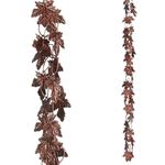 Aifeorzo Maple Leaf Rain Chain, 8.5 Feet Rain Chains for Gutters Downspouts, Rain Gutter Catcher Chain for Outside Garden Patio, Metal Decorative Hanging Rain Chime for Downspout, Vintage Copper