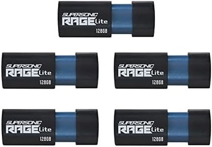 Patriot Supersonic Rage Lite USB 3.2 Gen 1 Flash Drive - 128GB 5 Pack, Lot of 5 - PEF128GRLB325