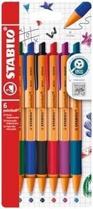 STABILO - Druck-Kugelschreiber - pointball - 6er Pack