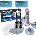 Windshield Repair Kit, Upgraded Windshield Chip Repair Kit with 2 High Strength Repair Resin, Efficient Windshield Crack Repair Kit Nano Glass Repair Kit Quick Fix for Chips, Cracks