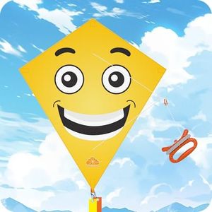 Cute&Cuite-Smillex,33"x28.3", Kites for Kids Ages 3-5,Kites for Toddlers Age 2-4,Girls Kites for Kids Ages 4-8, Best Games for 6 Year olds