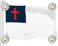 G128 Christian Flag | 3x5 Ft | LiteWeave Pro Series Printed 150D Polyester, 4 Corner Brass Grommets | Religious Flag, Vibrant Colors, Perfect For Balcony, More Durable Than 100D 75D Polyester