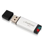 KamKorda Micro SD Card Reader | SD to USB | USB Micro Memory Card Reader | Suitable for Micro SDHC Cards Micro SDXC Cards | Silver