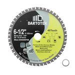 165mm TCT Saw Blades, 48 Teeth Metal Cutting Disc Tungsten Carbide Tipped Circular Saw for Iron, Stainless Steel, Nickel, Titanium, Ferrous Metals, and Steel Pipe