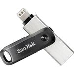 SanDisk 64GB iXpand Flash Drive Go, with Lightning and USB 3.0 connectors, for iPhone/iPad, PC and Mac