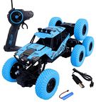 SHIPEASE 8 Wheel Rock Crawler Car High Speed 2.4GHZ 1:18 Scale Monster Truck 4WD Rock Climber Toys for 5 Years Old Kids Boys (Multicolor)