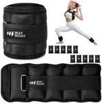 Ankle Weights Adjustable 10lb for Women & Men Black