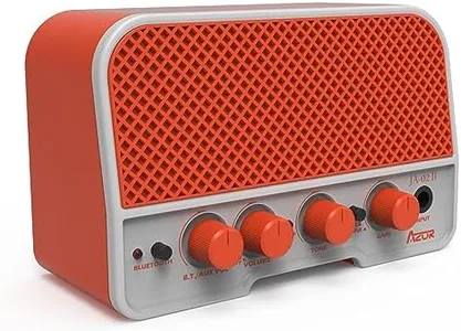 AZOR Mini Electric Guitar Amp 5W Portable Small Electric Wireless Guitar Amplifier, Clean & Overdrive Effects with Headphone Output Portable for Electric Guitars