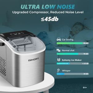 EUHOMY Countertop Ice Maker – Compact Portable Ice Machine