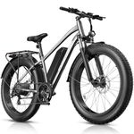 Funhang Electric Bike,1000W Peak Ebike, 60Miles Ebikes for Adults with 48V 13AH Battery, 26" X4" Fat Tire Electric Bicycle, Front Suspension, 7 Speed, Rear Rack, Turn Signal, UL 2849 Certified