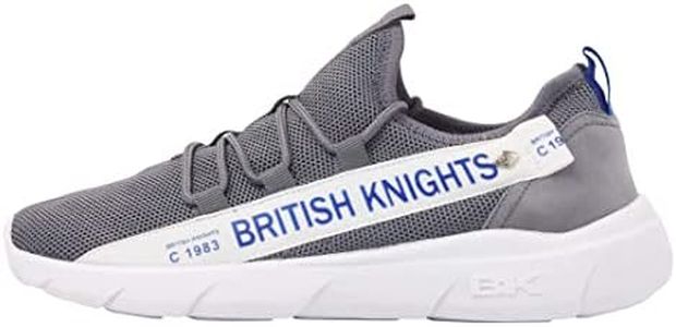 British Knights Men's Bennet Sneaker, Grey Blue, 10.5 US