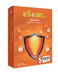 eScan AV Anti-Virus (Cyber Vaccine Edition) 5 User |1 Year - Protection against virtual keyloggers (Via Email Delivery Only - in 2 hours, No- CD)