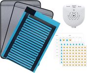 Bedwetting Alarm Pad for Boys and Girls, USB Rechargeable, Pee Alarm with Music Optional and Volume Control, Potty Training Urinary Mat for Children, Black