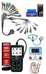 Danlite BS6-BS7 Bike Scanning Cable [21 COPLAR] with V311 OBD-II with Fast connectivity DC Voltage Tester Fule Pressure Gage Elm 327 Scanner Full Combo Kit…