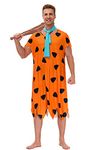 AOBUTE Halloween Mens Adult Cavemen Couple Youth Boys Orange Fred Tunic M