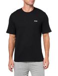 BOSS Men's Waffle Contrast Logo Short-Sleeve T-Shirt, Black Currant, X-Large