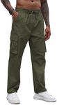 COOFANDY Mens Cargo Pants Relaxed F