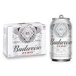 Budweiser Zero Non-Alcoholic Beer, 355 mL Cans, Pack of 12, Full-Flavoured, 0.0% Alcoholic Beer