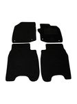 Fully Tailored Deluxe Car Mats to fit Honda Civic 2012-2017 - 4 Piece - Black Carpet - Black Trim - Heavy Duty Heel Pad - 20-2558