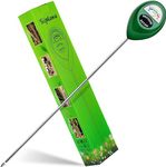 Suplong 40CM Long Probe Soil Moisture Sensor Meter, Moisture Meter for Plants, Plant Water Meter, Plant Moisture Meter for Garden, Farm, Lawn, Indoor & Outdoor (No Battery Needed) (Green)