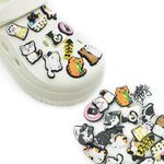 Keismodye 19PCS Cat Shoe Charms Adorable Shoe Decorations for Shoe Decoration Charms for Shoe & Bracelet Wristband Party and Customizing Footwear