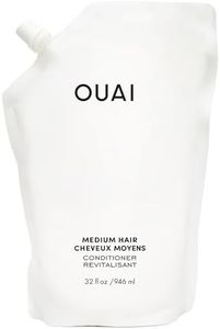 OUAI Medium Conditioner Refill - Hydrating Hair Conditioner with Coconut Oil, Babassu Oil, and Keratin - Strengthens, Repairs and Adds Shine - Paraben and Phthalate Free Hair Care Products (32 Oz)