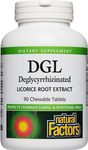 Natural Factors Dgl Chewable 400mg, 90 Chewable Tablets