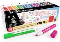 ARTEZA Dry Erase Markers Pack of 52, Chisel Tip, 12 Assorted Colors with Low-Odor Ink, Whiteboard Pens