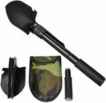 Survival Foldable Shovel Spade Outdoor Garden Camping Hiking Compass Pick Backpacking Fishing