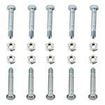 HAKATOP 10 PK 51001500 5/16" Shear Bolts & Nuts Replacement for Ariens 51001500 510015 Shear Bolts John Deere AM136890 Snowlower Shear Pins